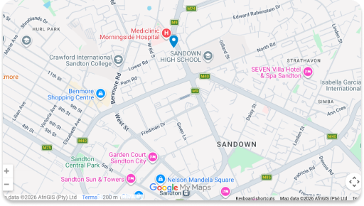 Map showing Physio Wellness Clinic Grand Central Midrand location